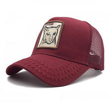 Load image into Gallery viewer, Fashion Embroidery Animal Baseball Caps Men Breathable Mesh Snapback Caps Unisex Sun Hat For Women bone Casquette Hip Hop cap