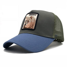 Load image into Gallery viewer, Fashion Embroidery Animal Baseball Caps Men Breathable Mesh Snapback Caps Unisex Sun Hat For Women bone Casquette Hip Hop cap
