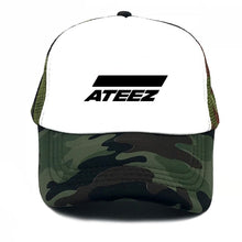 Load image into Gallery viewer, fashion hat ATEEZ band printing net cap baseball cap Men and women Summer Trend Cap New Youth sun hat Beach Visor hat