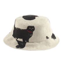 Load image into Gallery viewer, Top Quality 100% Cotton Breathable Bucket Hat Women Summer Cat Print Sun Cap Men Fishing Bucket Hats chapeu pescador