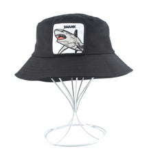 Load image into Gallery viewer, 2019 New Fashion Harajuku Bucket Hat Men Women Hip Hop Cap Animal Shark Embroidery chapeau Bob Hat