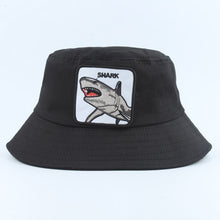 Load image into Gallery viewer, 2019 New Fashion Harajuku Bucket Hat Men Women Hip Hop Cap Animal Shark Embroidery chapeau Bob Hat