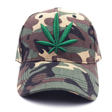 Load image into Gallery viewer, 2019 Brand Weed five panel Snapback Camouflage Baseball Cap Casquette Casual Outdoor Sport Bone Trucker Hats For Men Women