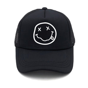 Punk Rock NIRVANA Rock Cap Hat Summer Cool Mesh Caps NIRVANA Punk Cool Fans Summer Baseball Mesh Net Trucker Caps Hat