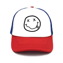 Load image into Gallery viewer, Punk Rock NIRVANA Rock Cap Hat Summer Cool Mesh Caps NIRVANA Punk Cool Fans Summer Baseball Mesh Net Trucker Caps Hat