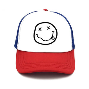 Punk Rock NIRVANA Rock Cap Hat Summer Cool Mesh Caps NIRVANA Punk Cool Fans Summer Baseball Mesh Net Trucker Caps Hat
