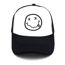 Load image into Gallery viewer, Punk Rock NIRVANA Rock Cap Hat Summer Cool Mesh Caps NIRVANA Punk Cool Fans Summer Baseball Mesh Net Trucker Caps Hat