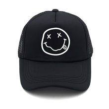 Load image into Gallery viewer, Punk Rock NIRVANA Rock Cap Hat Summer Cool Mesh Caps NIRVANA Punk Cool Fans Summer Baseball Mesh Net Trucker Caps Hat