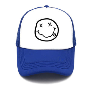 Punk Rock NIRVANA Rock Cap Hat Summer Cool Mesh Caps NIRVANA Punk Cool Fans Summer Baseball Mesh Net Trucker Caps Hat