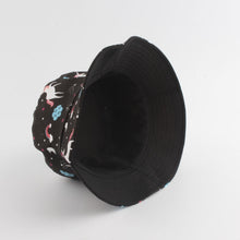 Load image into Gallery viewer, Panama Bucket Hat Women Casual Summer Cap Cartoon Print Two Sides Wear Fishing Hat chapeu pescador