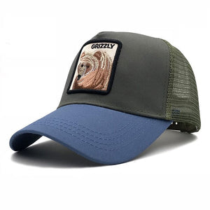 Fashion Embroidery Animal Baseball Caps Men Breathable Mesh Snapback Caps Unisex Sun Hat For Women bone Casquette Hip Hop cap