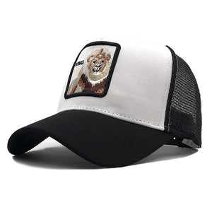 Fashion Embroidery Animal Baseball Caps Men Breathable Mesh Snapback Caps Unisex Sun Hat For Women bone Casquette Hip Hop cap