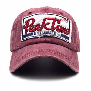 Spring Cotton Vintage Baseball Cap Snapback Hat Summer Cap Hip Hop Fitted Cap Hats For Men gorras 5 Women Washed Dad hat