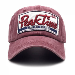 Spring Cotton Vintage Baseball Cap Snapback Hat Summer Cap Hip Hop Fitted Cap Hats For Men gorras 5 Women Washed Dad hat