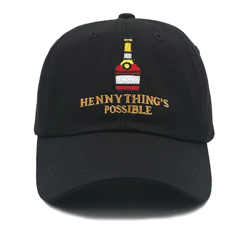 2019 new Henny Wine bottle embroidery Dad Hat men women Baseball Cap adjustable Hip-hop snapback cap hats