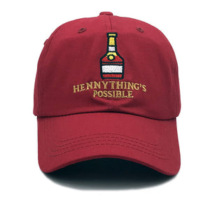 2019 new Henny Wine bottle embroidery Dad Hat men women Baseball Cap adjustable Hip-hop snapback cap hats