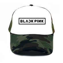 Load image into Gallery viewer, Spring new BLACK PINK Letters Print solid color simple baseball net cap outdoor sunscreen casual funny lady cap truck driver cap