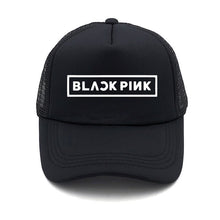 Load image into Gallery viewer, Spring new BLACK PINK Letters Print solid color simple baseball net cap outdoor sunscreen casual funny lady cap truck driver cap