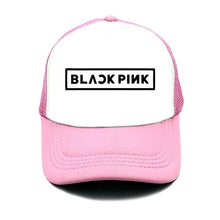 Load image into Gallery viewer, Spring new BLACK PINK Letters Print solid color simple baseball net cap outdoor sunscreen casual funny lady cap truck driver cap