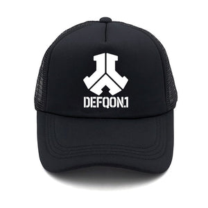 2019 New Fashion Defqon.1 Rock Band summer women baseball Cap men  Casual Hip Hop Mens Snapback Mesh Hat truck driver