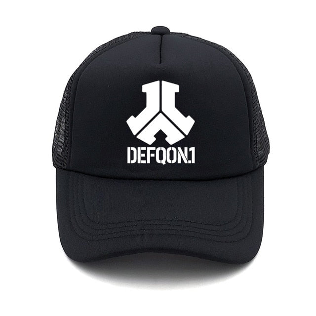 2019 New Fashion Defqon.1 Rock Band summer women baseball Cap men  Casual Hip Hop Mens Snapback Mesh Hat truck driver