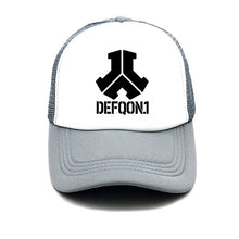 Load image into Gallery viewer, 2019 New Fashion Defqon.1 Rock Band summer women baseball Cap men  Casual Hip Hop Mens Snapback Mesh Hat truck driver