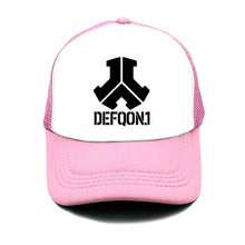 Load image into Gallery viewer, 2019 New Fashion Defqon.1 Rock Band summer women baseball Cap men  Casual Hip Hop Mens Snapback Mesh Hat truck driver