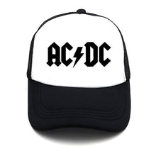 Load image into Gallery viewer, Men Women Cool Trucker Mesh Caps ACDC Band Rock Fans Cap AC/DC Rock Band Caps AC DC Heavy Metal Rock Music Fans Cap Hat