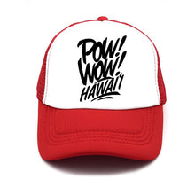 Load image into Gallery viewer, New pow wow hawaii Cap Summer letter baseball cap For Men Hats Women Snapback Caps For Adult Net Sun Hat casquette