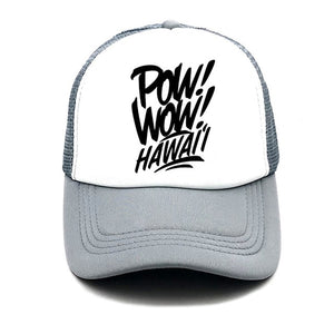 New pow wow hawaii Cap Summer letter baseball cap For Men Hats Women Snapback Caps For Adult Net Sun Hat casquette