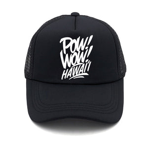 New pow wow hawaii Cap Summer letter baseball cap For Men Hats Women Snapback Caps For Adult Net Sun Hat casquette