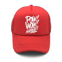 Load image into Gallery viewer, New pow wow hawaii Cap Summer letter baseball cap For Men Hats Women Snapback Caps For Adult Net Sun Hat casquette