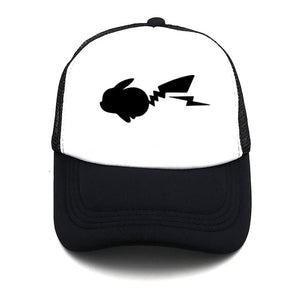 Summer new Pokemon baseball net cap anime Pika ladies outdoor leisure sunscreen cute cap truck driver cap