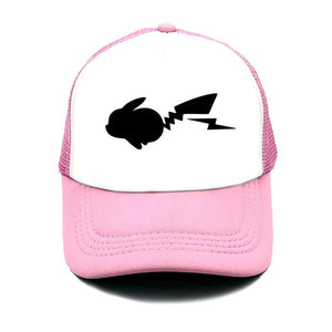 Summer new Pokemon baseball net cap anime Pika ladies outdoor leisure sunscreen cute cap truck driver cap