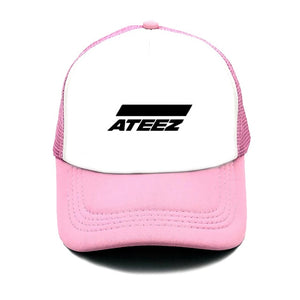 fashion hat ATEEZ band printing net cap baseball cap Men and women Summer Trend Cap New Youth sun hat Beach Visor hat