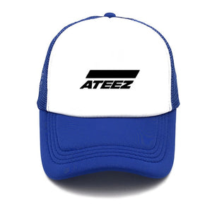 fashion hat ATEEZ band printing net cap baseball cap Men and women Summer Trend Cap New Youth sun hat Beach Visor hat