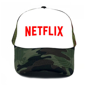 New Fashion NETFLIX Baseball Cap Summer Unisex Printed Mesh Net Trucker Letter woman's hat Sports outdoor sun hat