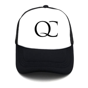 summer Men Women Music Q Baseball Cap High Quality print letter Cool Summer Baseball Mesh Net Trucker Cap Dad Hat