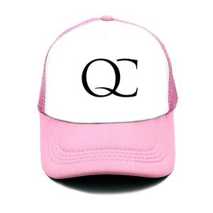 summer Men Women Music Q Baseball Cap High Quality print letter Cool Summer Baseball Mesh Net Trucker Cap Dad Hat