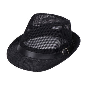 2019 Summer Beach Sun hats sunscreen Straw Hat Men Women Panama Mesh belt top Caps Jazz Fedora Hat 58cm size