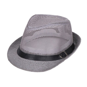 2019 Summer Beach Sun hats sunscreen Straw Hat Men Women Panama Mesh belt top Caps Jazz Fedora Hat 58cm size