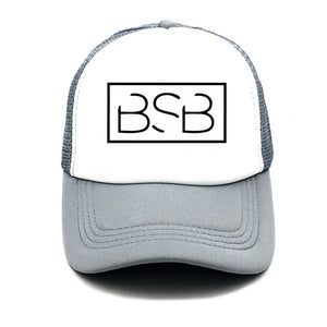 new fashion BSB Logo Printing summer net cap truck driver women men baseball cap snapback hat Youth sun hat Beach Visor hat