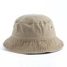 Load image into Gallery viewer, Washed Cotton Black Bucket Hat Men Panama Summer Denim Boonie Hat UV Sun Protection Hiking Fishing Hat Bob Chapeau