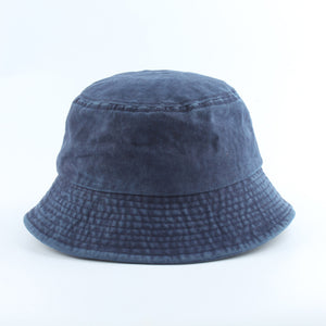 Washed Cotton Black Bucket Hat Men Panama Summer Denim Boonie Hat UV Sun Protection Hiking Fishing Hat Bob Chapeau